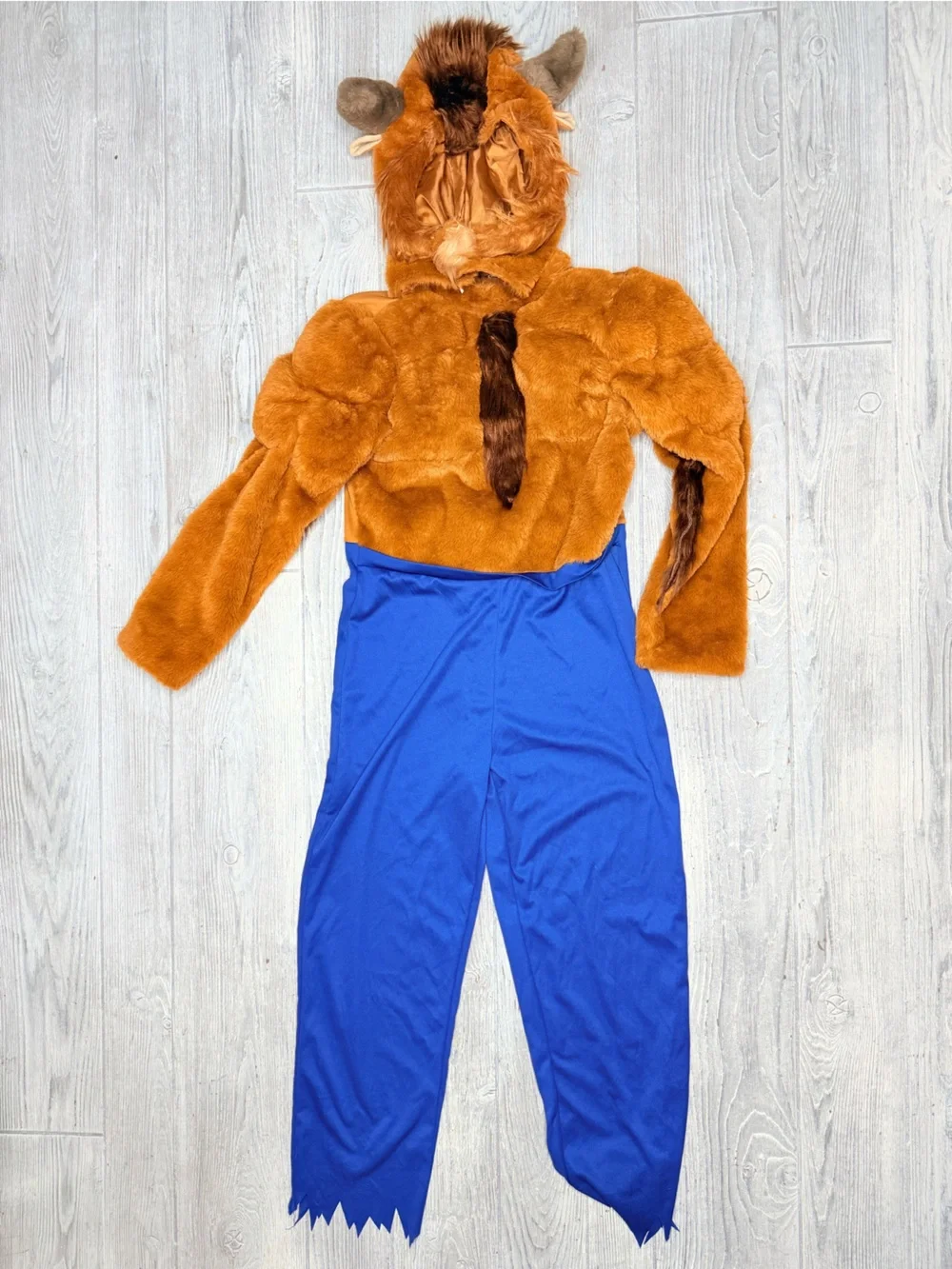 Disney beauty and the beast one piece jumper and hood Halloween costume cosplay